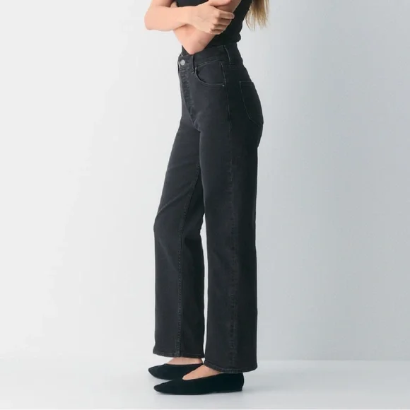 Denim Forum The Arlo Hi-rise Straight Jean - Picture 2 of 8